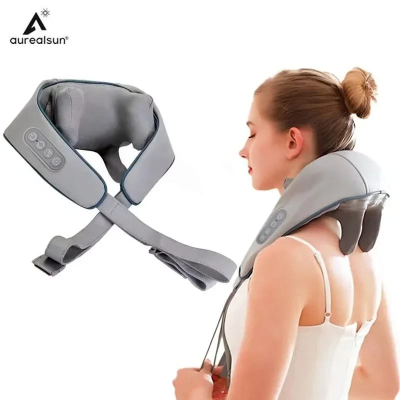 MASAJEADOR CERVICAL Y HOMBROS CON TERAPIA DE CALOR