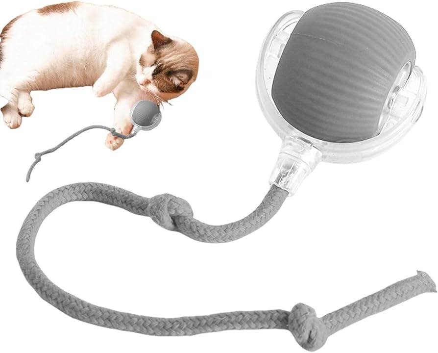 Pelota Interactiva para Gatos con Luz LED y Movimiento Automático